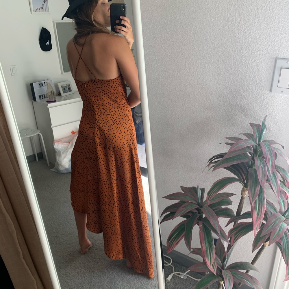 COWL NECK LEOPARD DRESS - Picture 2 of 11
